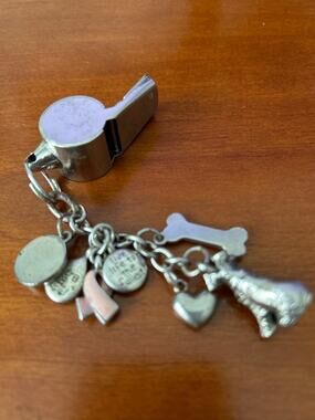 Dog Lovers - Whistle and Dog Charm Key Chain